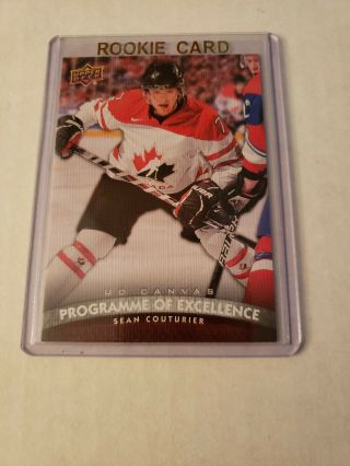 11 - 12 Upper Deck Sean Couturier Ud Canvas Programme Of Excellence Rc 2011