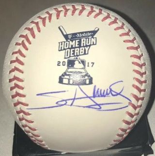 Miguel Sano Autographed Rawlings Official 2017 Home Run Derby Baseball Auto