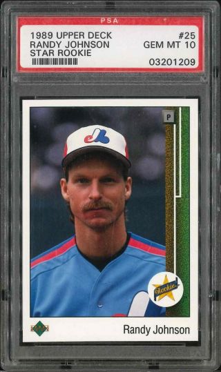 Randy Johnson 1989 Upper Deck Baseball Card Psa 10