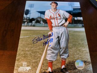 Stan Musial Signed Autographed 8x10 Photo Stan The Man