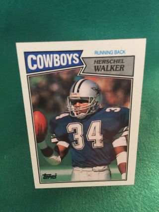 1987 Topps Herschel Walker Dallas Cowboys 264 Football Card