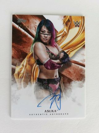 2019 Topps Wwe Undisputed Authentic Autograph Card " Asuka " 12/99