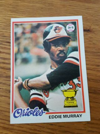 1978 Topps Eddie Murray Rookie Rc 36 Nrmt? (off Center) See Pictures.