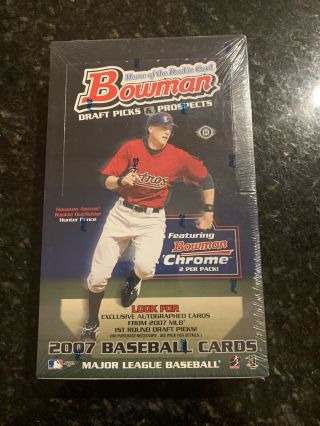 2007 Bowman Draft Picks & Prospects Hobby Box Baseball Cards Mlb