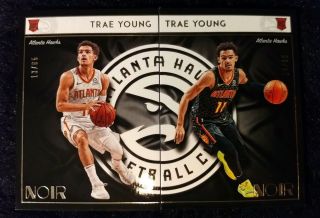 2018 - 19 Noir Trae Young (1) Association & (1) Icon Edition Rc - Both /85 