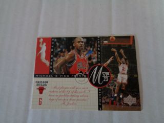 Michael Jordan 1996 - 1997 Upper Deck Jordan ' s Viewpoints Chicago Bulls VP7 2