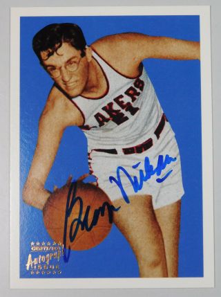 1996 Topps Stars Reprint 1948 George Mikan Rc On Card Autograph Auto