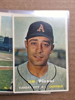 1957 Topps Baseball Card Complete Your Set Numbers 258 - 402 EX Or Better 3