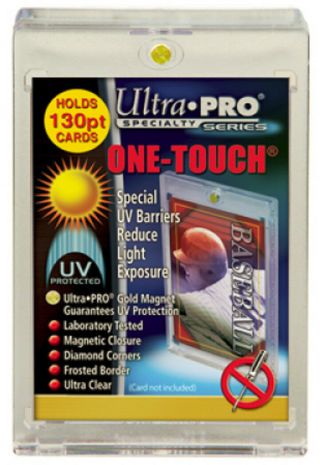 3 Ultra Pro ONE TOUCH MAGNETIC 130pt UV Card Holder Display Case Two Piece 81721 2