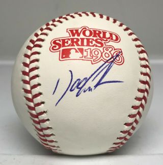 Dwight Doc Gooden Signed 1986 World Series Baseball Autographed Jsa Mets