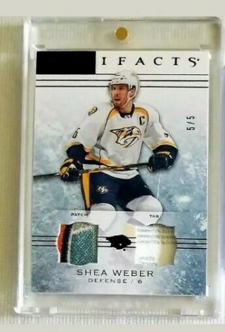 Shea Weber 2014 - 15 Artifacts 64 Patch/tag 5/5 Montreal Canadiens