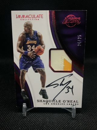 2016 - 17 Immaculate Patch Autographs Shaquille O 