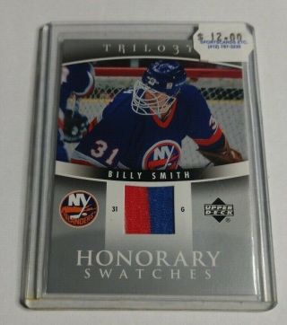 R1896 - Billy Smith - 2006/07 Ud Trilogy - Honorary Swatches Patch - Islanders -