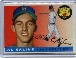 1955 Topps 4 Al Kaline Baseball Card,  Detroit Tigers,  Hof