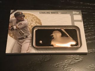 2019 Topps Series 2 Starling Marte Batter Logo Patch Insert Card Pirates