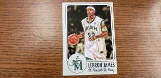 2003 Lebron James Promo High School Irish Aceo Rookie Promo Basketball Card $$$$