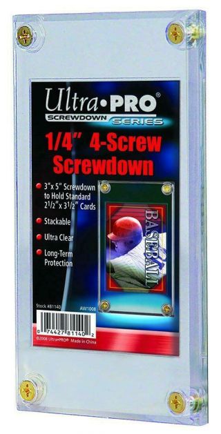 Ultra Pro 1/4 " Screwdown Recessed Trading Card Holder (packaging May Vary)