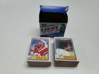 1984 USFL Football Near Complete Set Missing 13 Cards 2