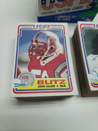1984 USFL Football Near Complete Set Missing 13 Cards 4