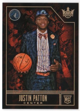 2017 - 18 Justin Patton Court Kings Level Iv 4 Timberwolves Rc Rookie