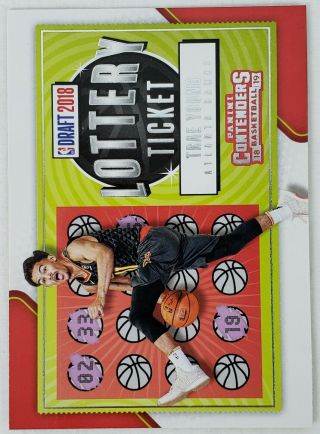Trae Young Rookie Card 2018 - 19 Contenders Lottery Ticket 5 Hawks Rc