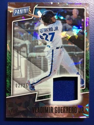 Vladimir Guerrero Jr.  2019 Panini Father’s Day Ice Parallel Jersey D 02/25