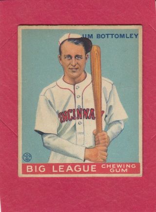 1933 V353 Big League World Wide Gum Goudey 44 Jim Bottomley