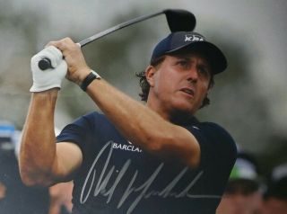 Phil Mickelson Hand Signed 8x10 Photo W/ Holo
