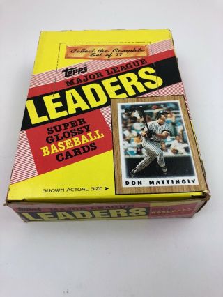 1987 Topps Major League Leaders Glossy Baseball Cards