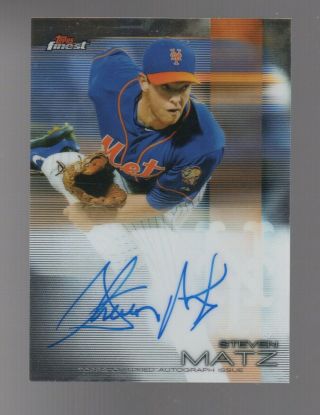 Steven Matz Autograph York Mets 2016 Topps Mets Fa - Sma Auto Baseball Card