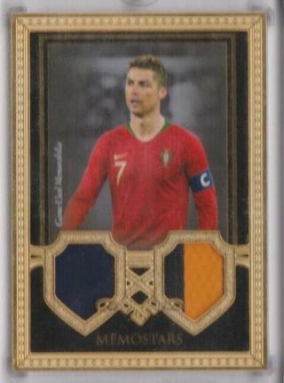2018 Futera Unique Cristiano Ronaldo /29 Patch Gold Framed Memostars 22