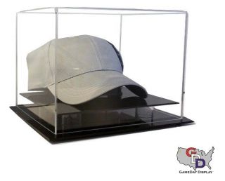Acrylic Table Counter Or Desk Top Large Hat Or Cap Display Uv Protect Gameday