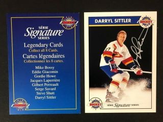 Darryl Sittler Autographed 1995 Limited Edition Zellers Hockey Card