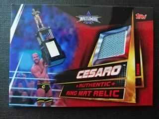 Topps Wwe Slam Attax Universe Ring Mat Relic Card Cesaro