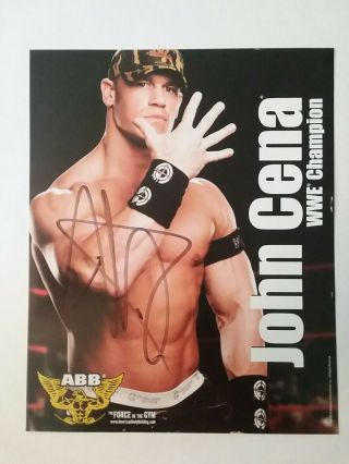 John Cena Wwe Authentic Signed Poster/print 8x10