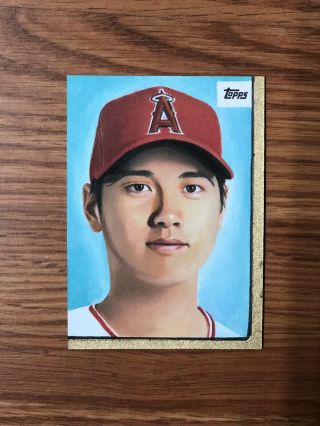 2019 Topps Series 2 Hand Drawn Sketch Card Shohei Ohtani By Kevin Graham 1/1 Ap