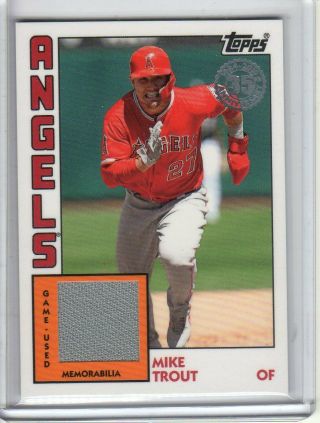 2019 Topps Series 2 Mike Trout 1984 Jersey Relic Card