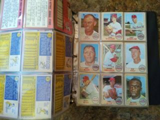 Baseball Card Album Full Of Doubles And TRIPLES Of MANY Cards 1968 - 69 4