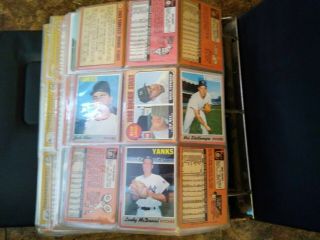 Baseball Card Album Full Of Doubles And TRIPLES Of MANY Cards 1968 - 69 6