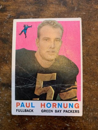 1959 Topps Paul Hornung Green Bay Packers 82