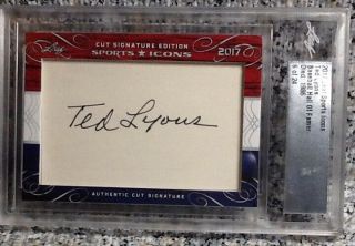 Ted Lyons 2017 Leaf Sports Icons Cut Autograph Auto 6/24