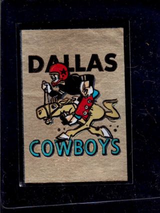 1960 Topps Metallic Sticker 4 Dallas Cowboys Ex,  X1710120