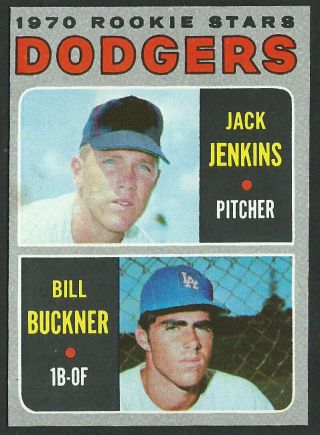 1970 Topps 286 Bill Buckner Los Angeles Dodgers Rookie Card - Sharp Card