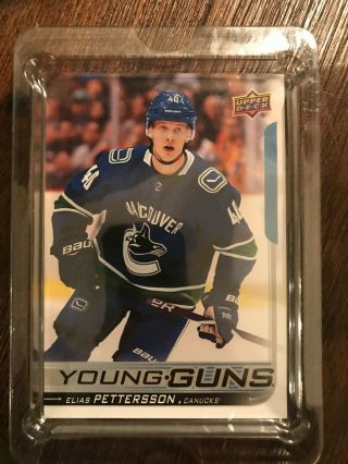 2018 - 19 Ud Series 1 Elias Pettersson Young Guns Oversized Jumbo A2