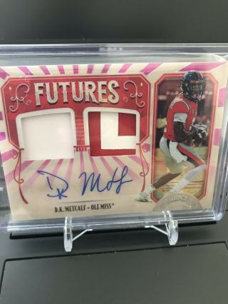 Dk Metcalf 2019 Panini Legacy Futures Dual Patch Auto Rc Violet 5/10