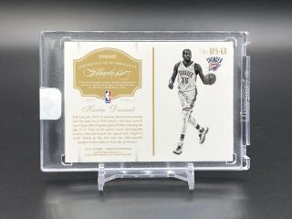 KEVIN DURANT 2015/16 Flawless Dual Patch Auto Sapphire /10 Encased 2