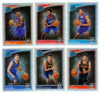 2018 - 19 Optic Choice Rookie Set Luka Doncic Trae Young Shai Rc Mojo Sp Missing 2