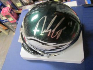 Riley Cooper Philadelphia Eagles Signed Mini Helmet Jsa