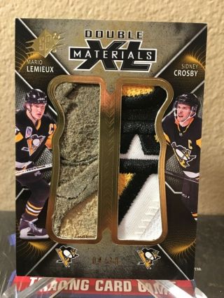 Mario Lemieux / Sidney Crosby 2018 - 19 Spx Double Xl Duos Materials Patch 4/10