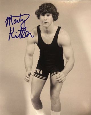 Marty Kistler Hand Signed 8x10 Photo Iowa Hawkeyes Wrestling Legend Authentic